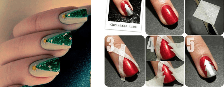 nail art noel sapin .png