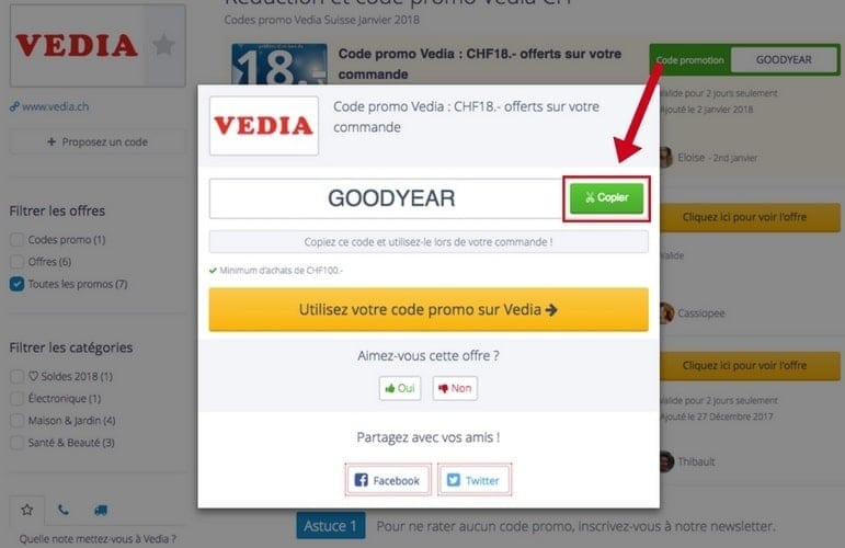 Comment utiliser un code promo Vedia.jpg