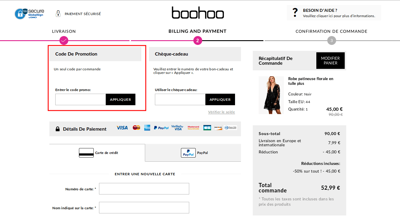 Comment utiliser un code promo Boohoo.png